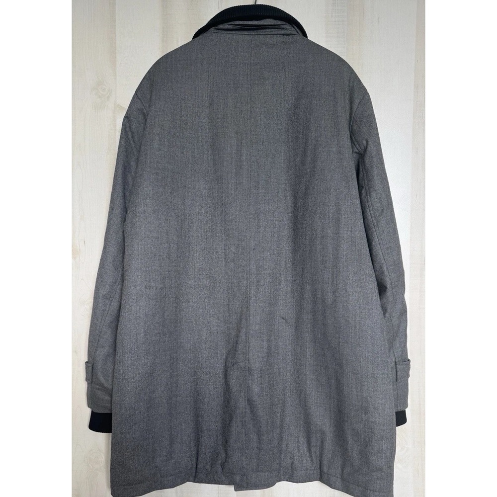 Loro Piana Storm System Wool Saks Fifth Ave Jacket Coat Zip Men's XL Gray - Picture 4 of 9